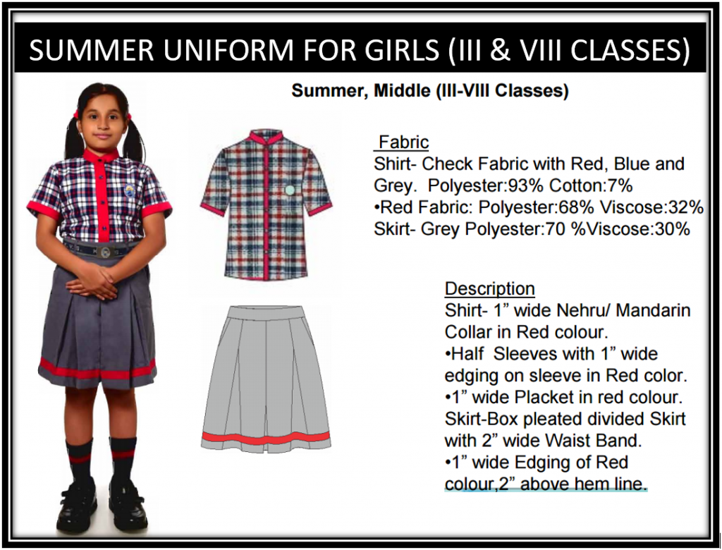 Buy Prolife KENDRIYA VIDHYALAYA School Uniform (Class 1 and 2) Girls Frock  (26) Multicolour at Amazon.in