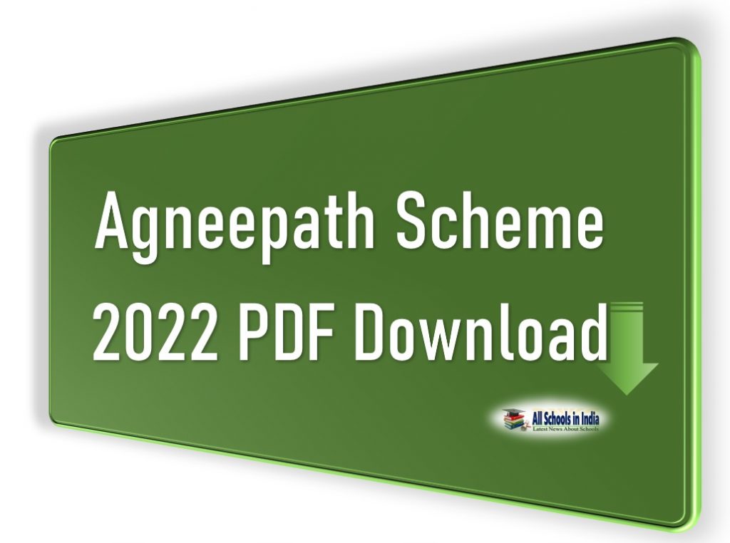 Agneepath Yojana Scheme Details 2022 PDF Download