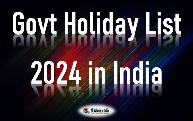 Indian Central Government Holiday List 2024 PDF Download