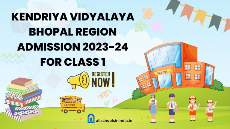 KV Bhopal Region Class 1 Admission 2023-24