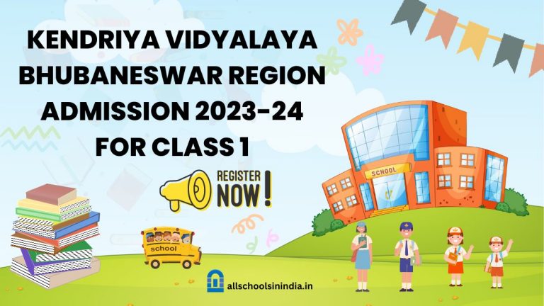 KV Bhubaneswar Region Class 1 Admission 2023-24