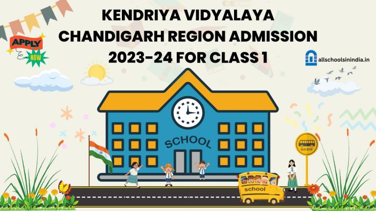 KV Chandigarh Region Class 1 Admission 2023-24