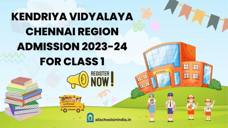 KV Chennai Region Class 1 Admission 2023-24