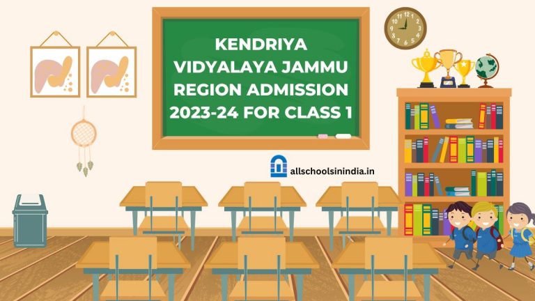 KV Jammu Region Class 1 Admission 2023-24