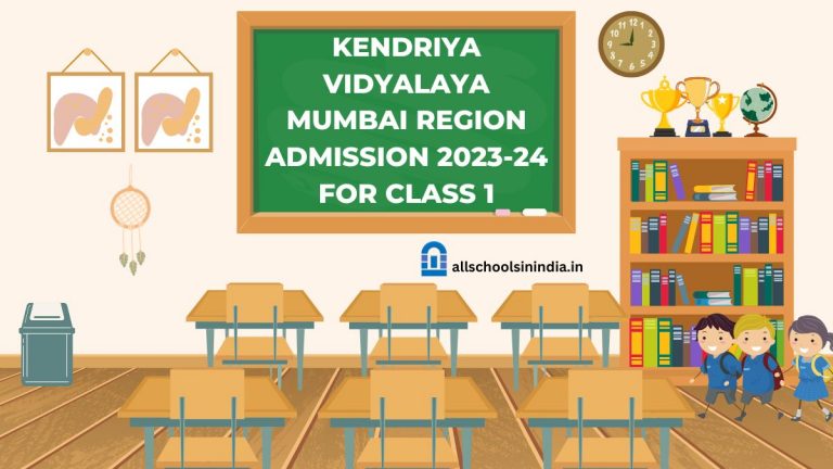 KV Mumbai Region Class 1 Admission 2023-24