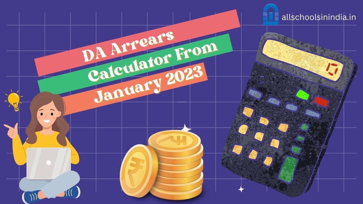 DA Arrears Calculation Excel Sheet For CG Employees 2023