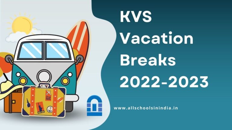 KVS Vacation Breaks 2022-23 PDF Download