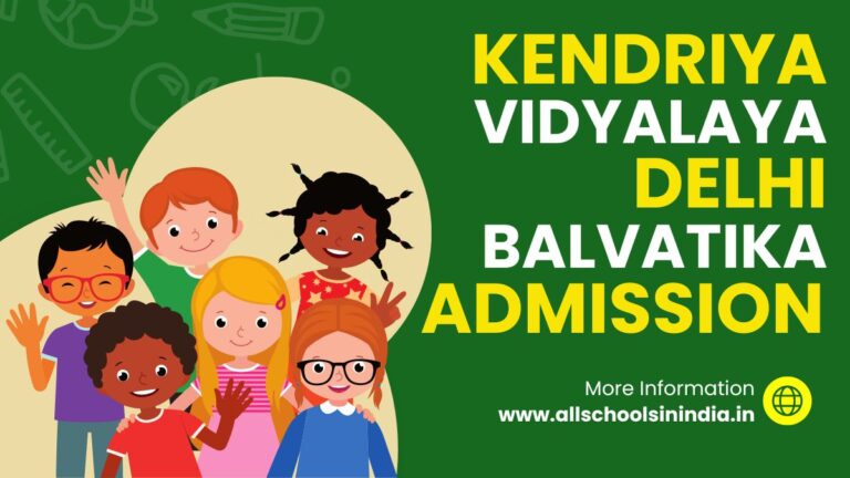 KVS Balvatika Admission in Delhi