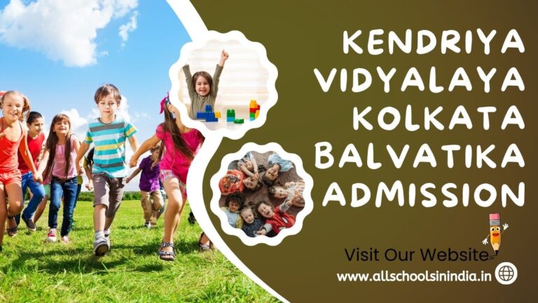 KVS Balvatika Admission in Kolkata