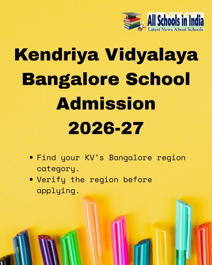 KV School Bangalore Admission 2026-27