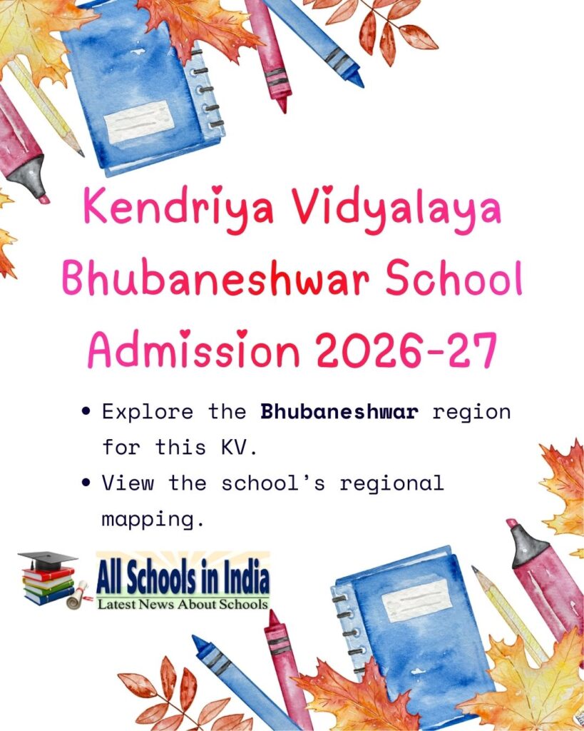 KV School Bhubaneshwar Admission 2026-27